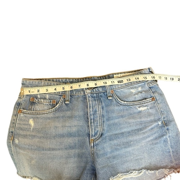 Rag & Bone Dre Denim Shorts in Jones with holes Wash - Picture 7 of 9